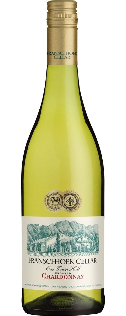 Unwooded Chardonnay 'Our Town Hall' Franschhoek Cellar - 750ml