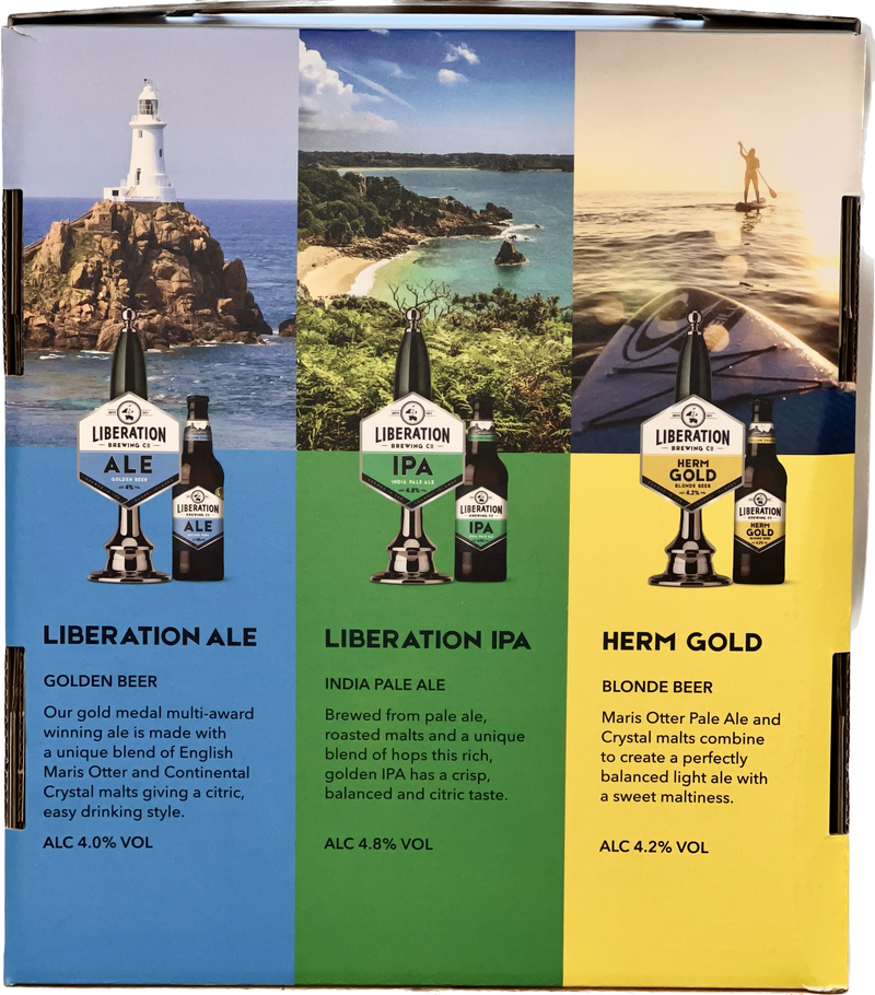 Liberation Ale ,Herm Gold ,IPA 3 Bottle Presentation Pack