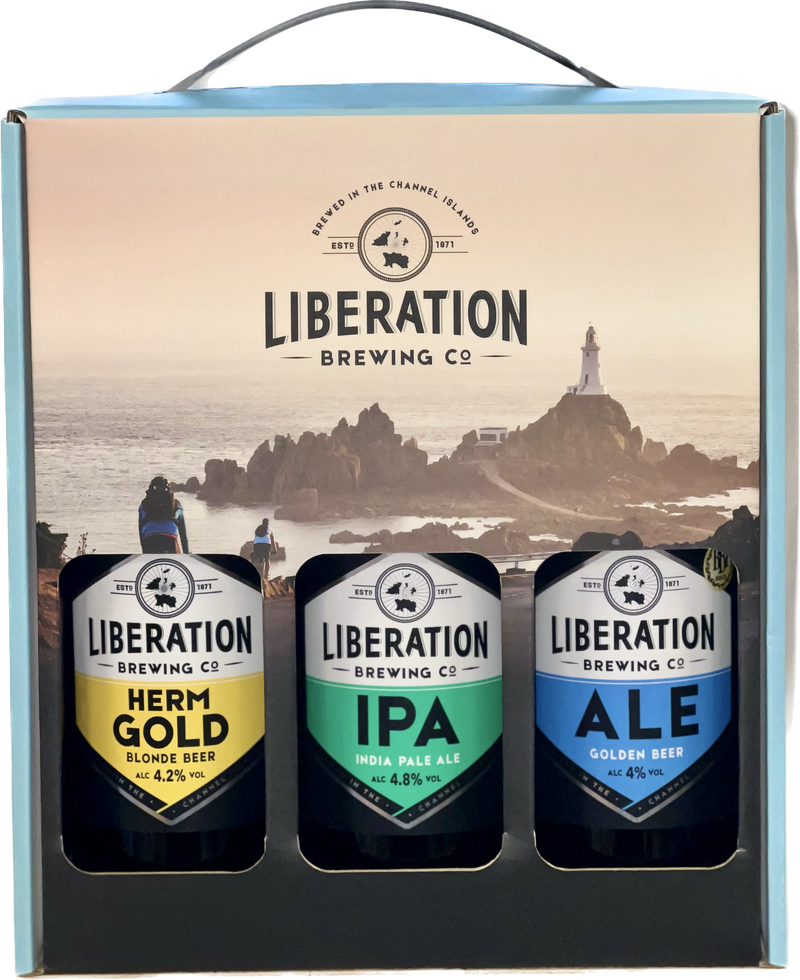 Liberation Ale ,Herm Gold ,IPA 3 Bottle Presentation Pack