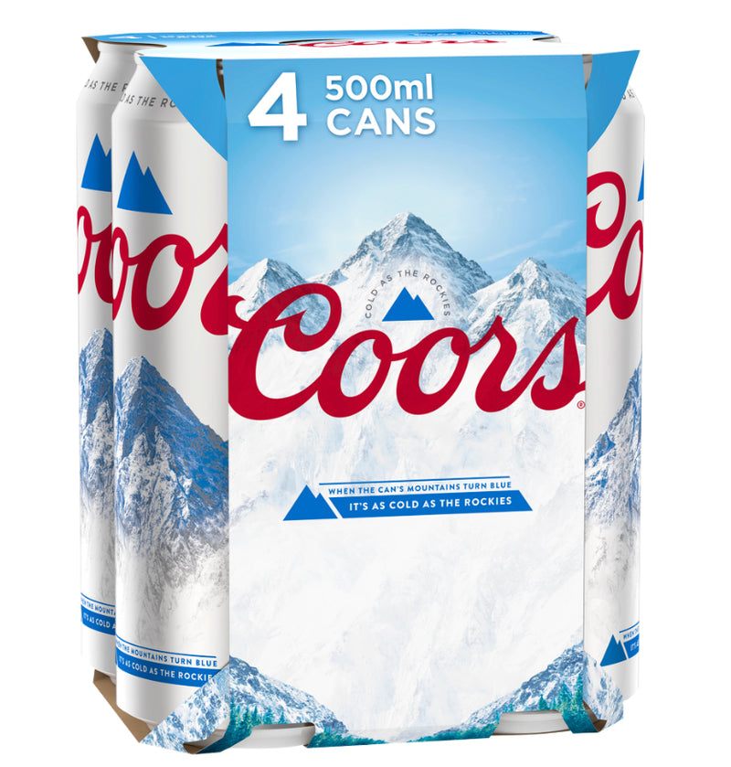 Coors Lager 24 X 500ml Cans