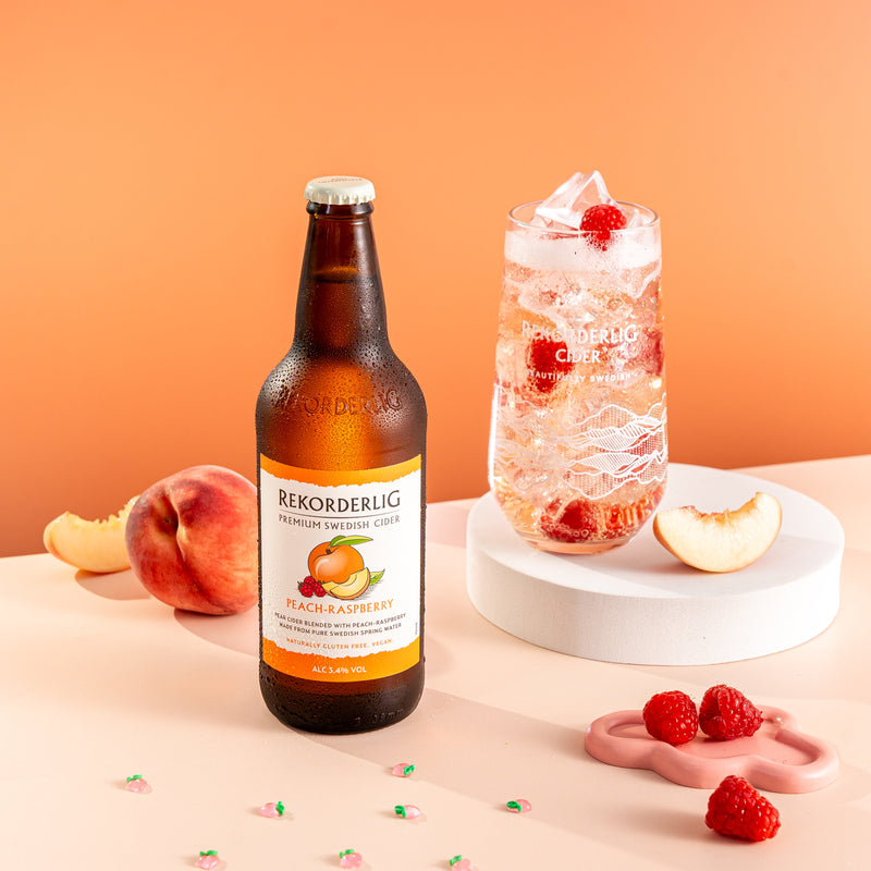 Rekorderlig Cider Peach & Raspberry 15 X 500ml Bottles