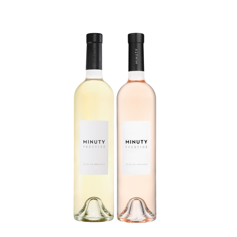 Minuty Prestige 2 Pack x 1 Blanc x 1 Rose