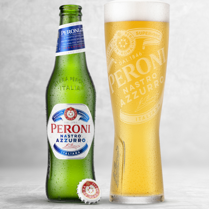 Peroni Nastro Azzuro Lager 24 X 330ml - Bottle