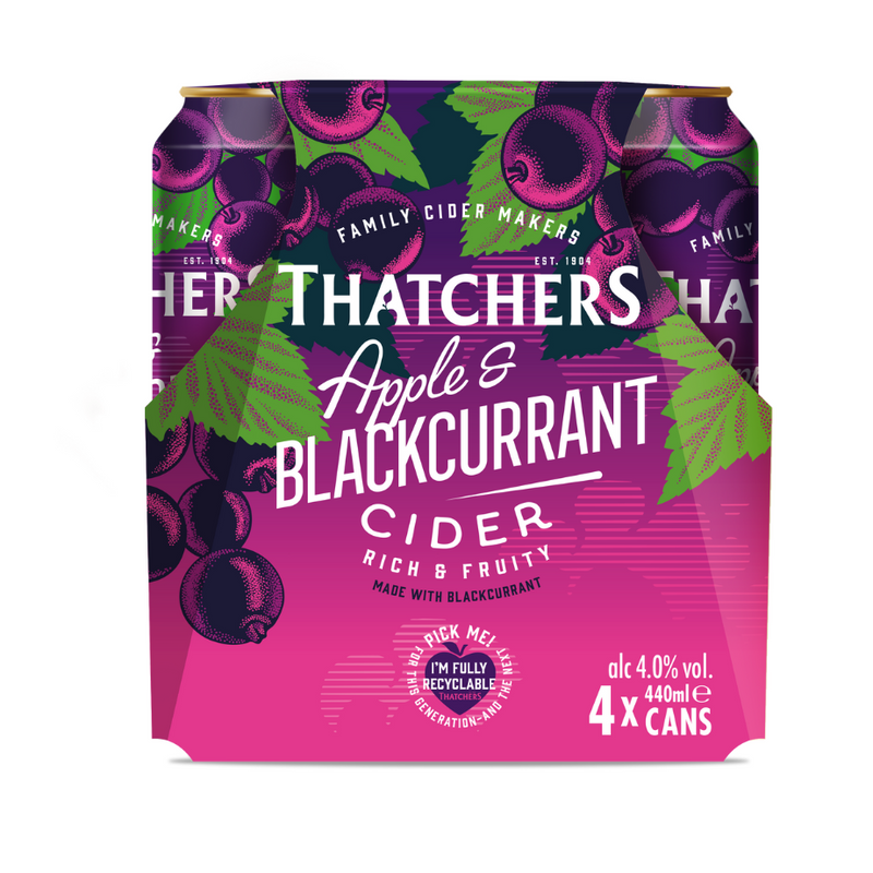 Thatchers Apple & Blackcurrant 24 x 44ml - Can
