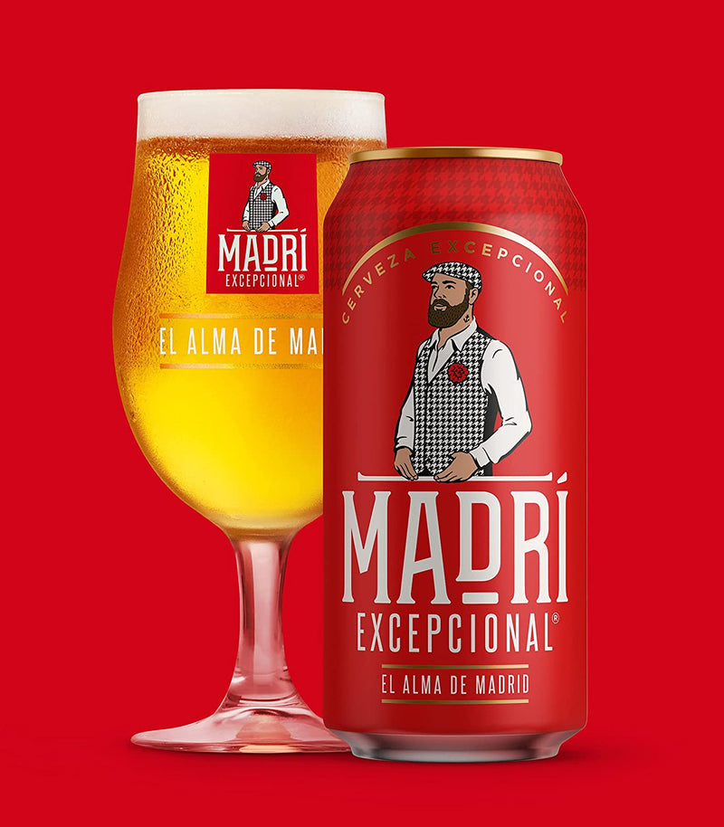 Madri Excepcional Lager 24x 440ml Cans
