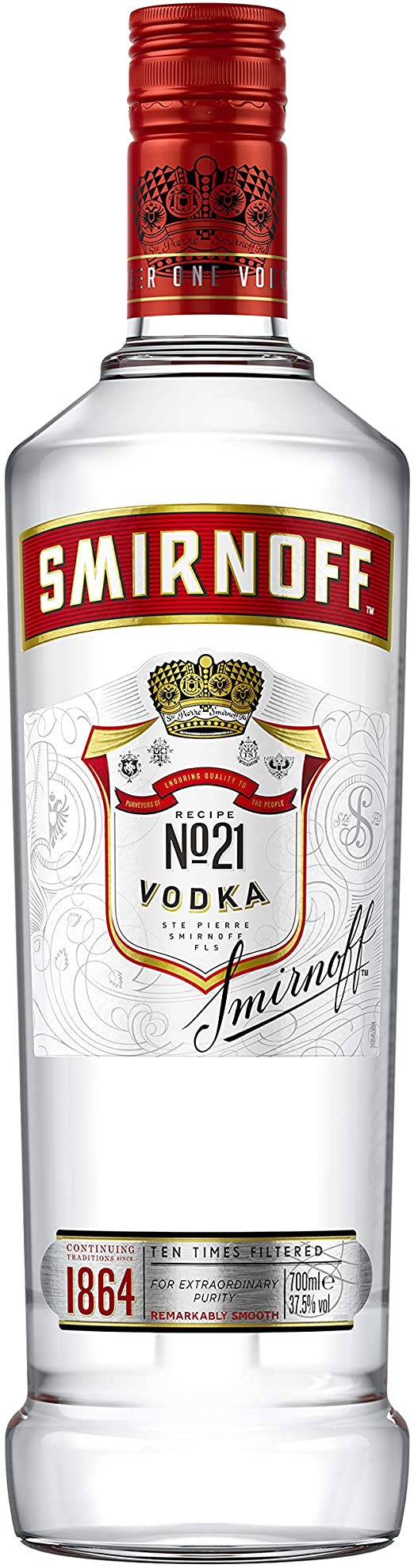 Smirnoff 'No. 21' Red Label Vodka - Litre
