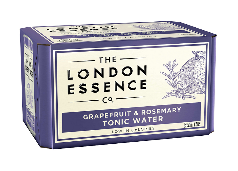 London Essence Bitter Grapefruit & Rosemary Tonic Water - 6 x 150ml Cans